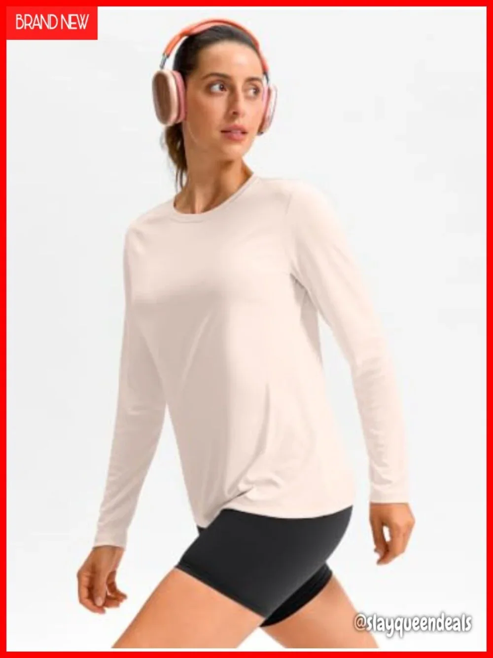 Women's Long Sleeve Workout Top Quick Dry Athletic Running Shirt